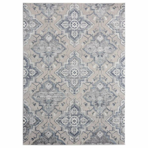 United Weavers Of America Cascades Leavenworth Blue Area Rectangle Rug 5 ft. 3 in. x 7 ft. 2 in. 2601 10560 58